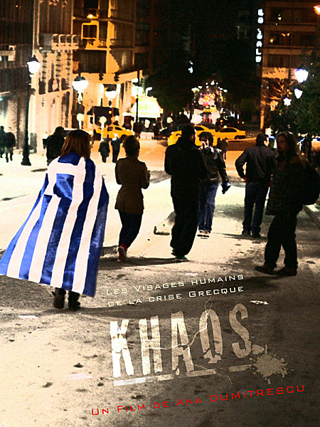 affiche du film Khaos, les visages humains de la crise grecque