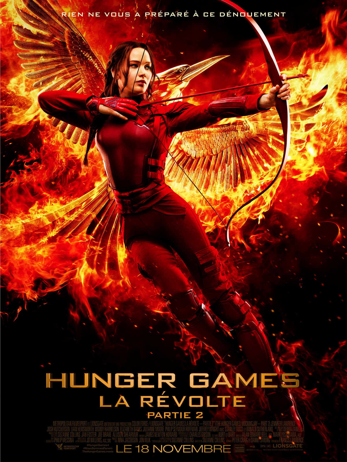 affiche du film Hunger Games : La Révolte - Partie 2
