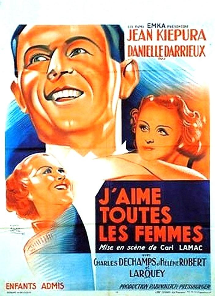 affiche du film J'aime toutes les femmes