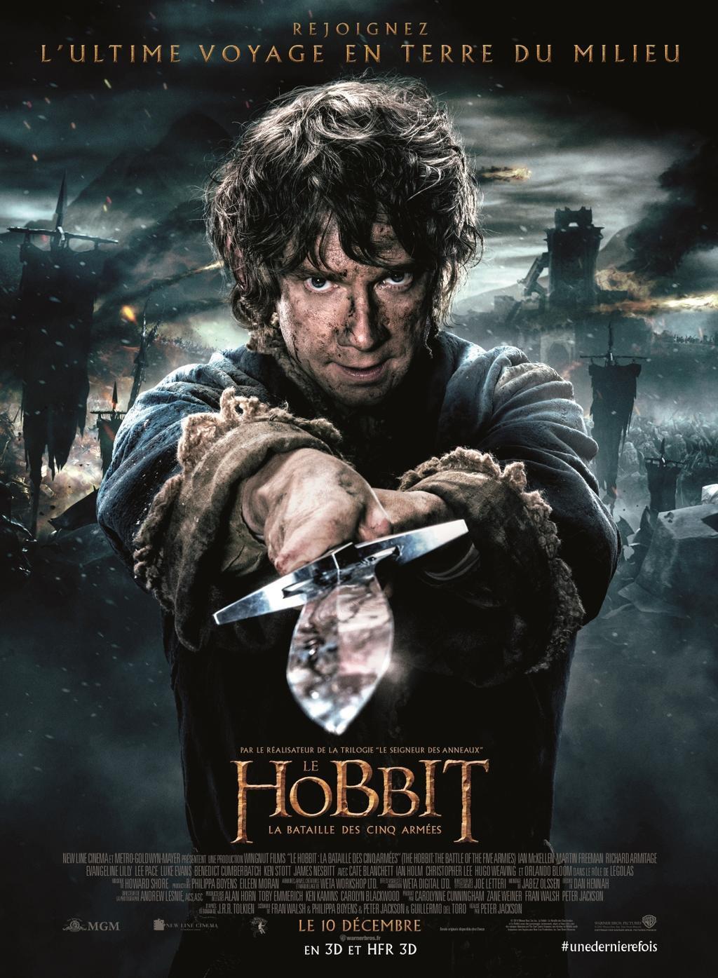 affiche du film Le Hobbit : La bataille des cinq armées