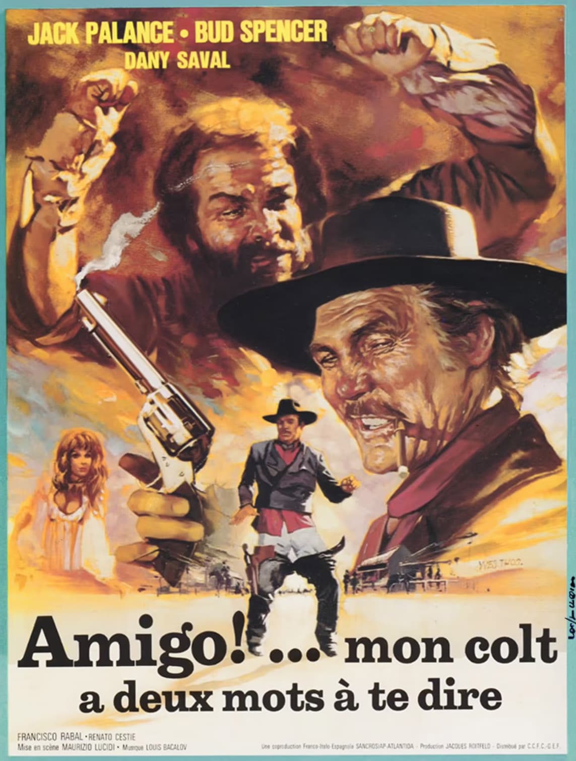 affiche du film Amigo... Mon colt a deux mots à te dire