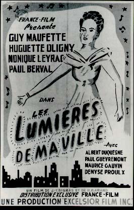 affiche du film Les Lumières de ma ville