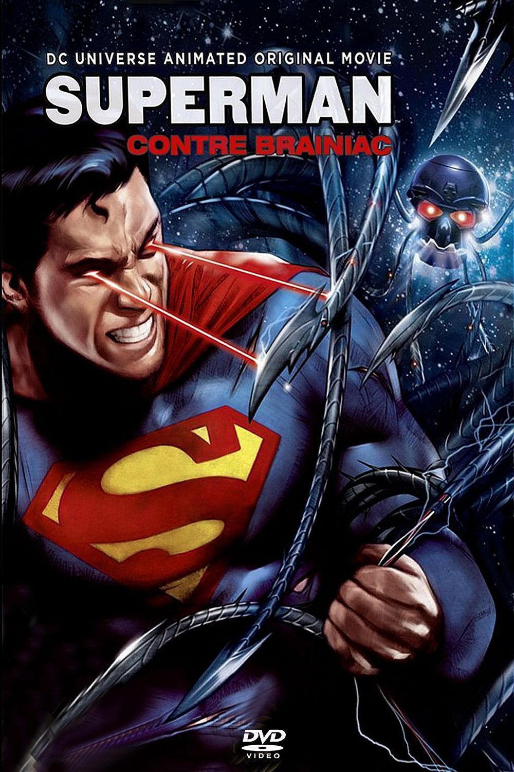 affiche du film Superman contre Brainiac
