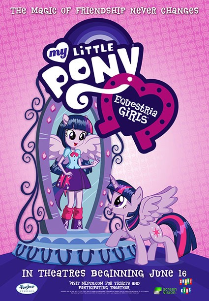 affiche du film My Little Pony : Les filles d'Equestria