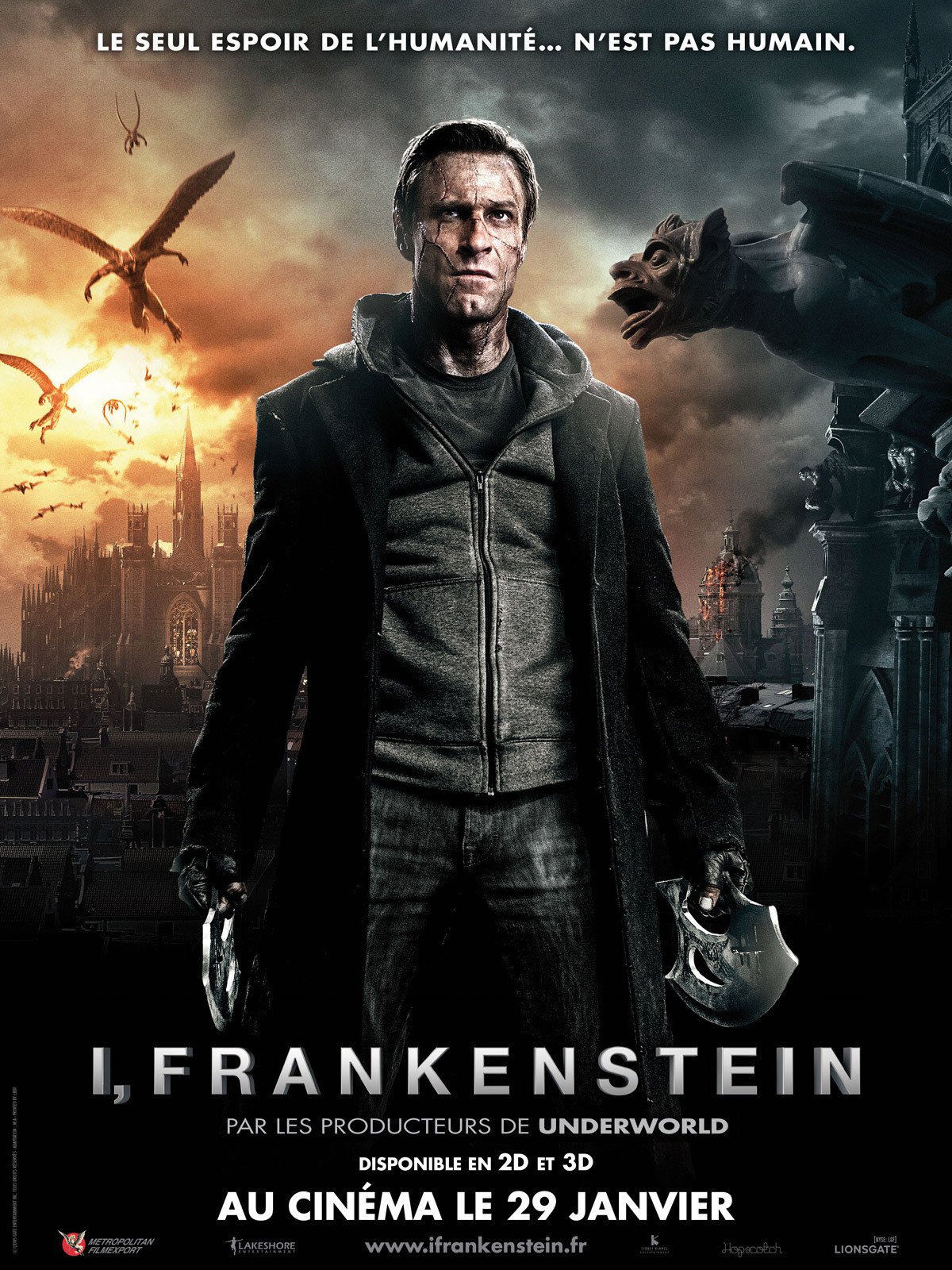 affiche du film I, Frankenstein