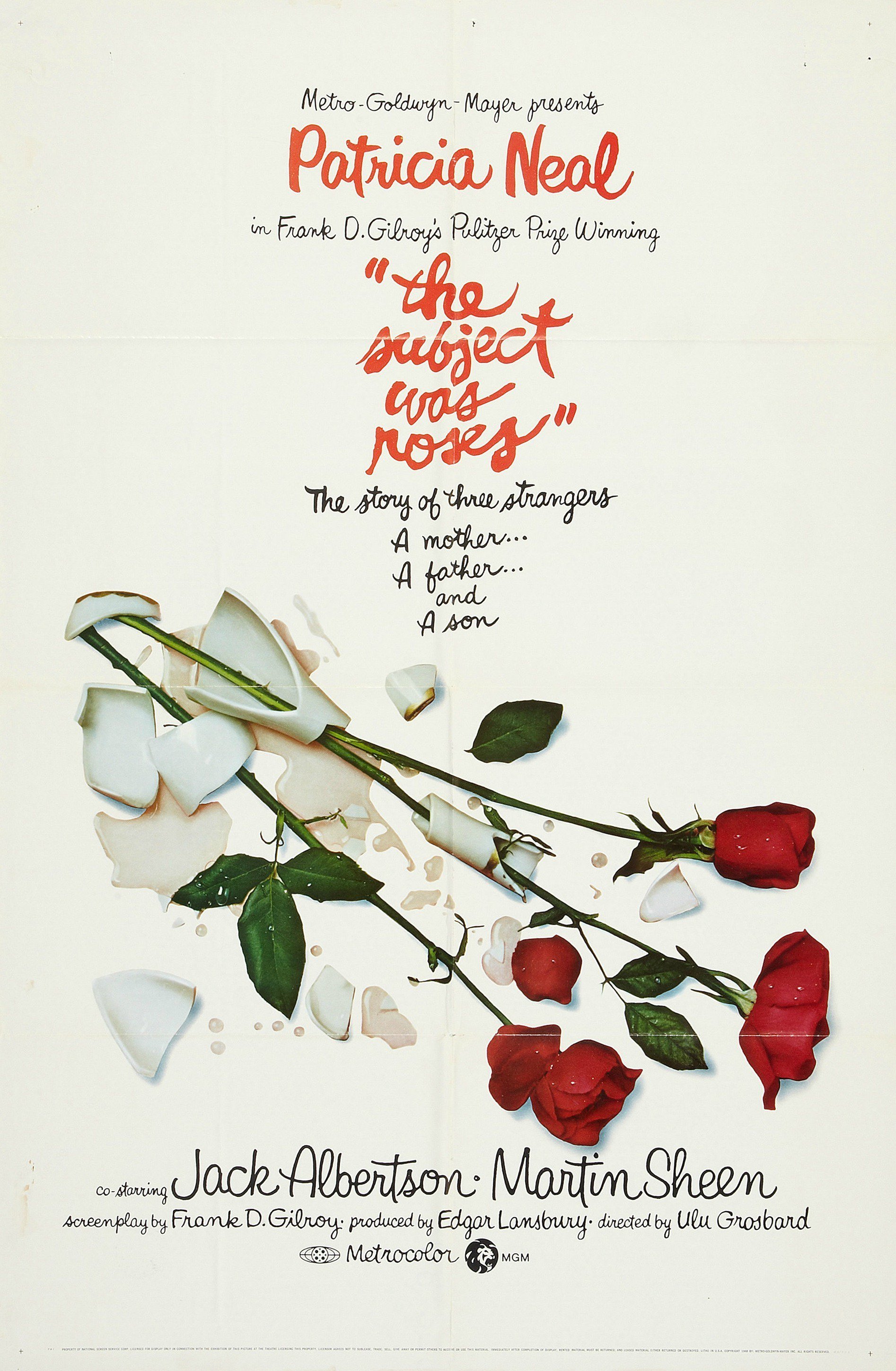 affiche du film The Subject Was Roses