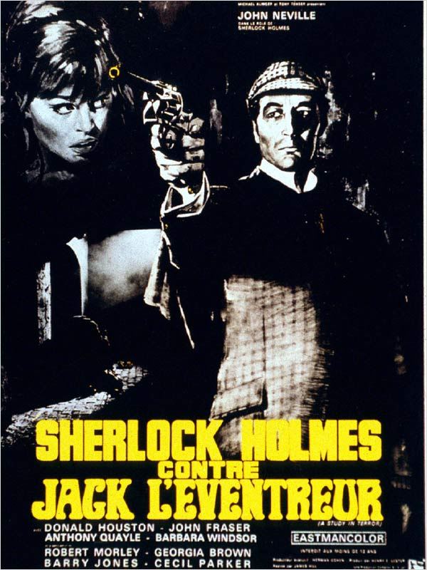 affiche du film Sherlock Holmes contre Jack l'Eventreur