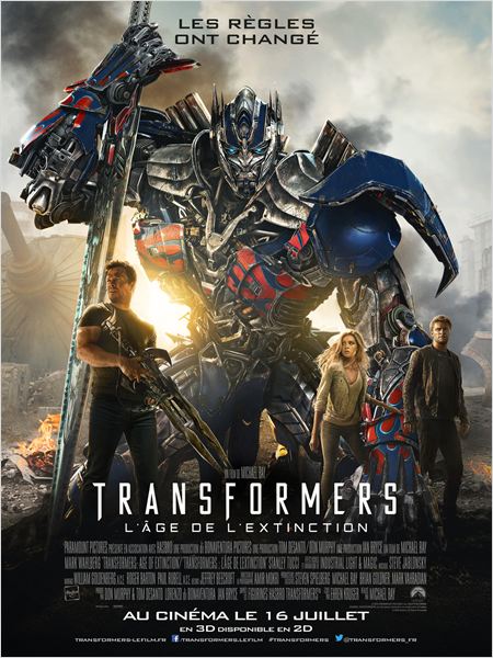 affiche du film Transformers : L'âge de l'extinction