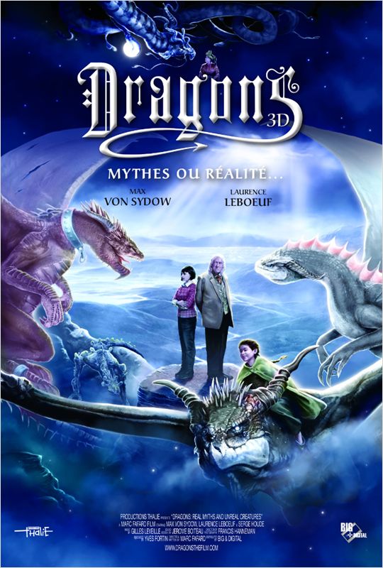 affiche du film Dragons 3D: Mythes ou réalité