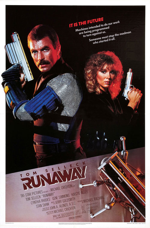 affiche du film Runaway, l'évadé du futur