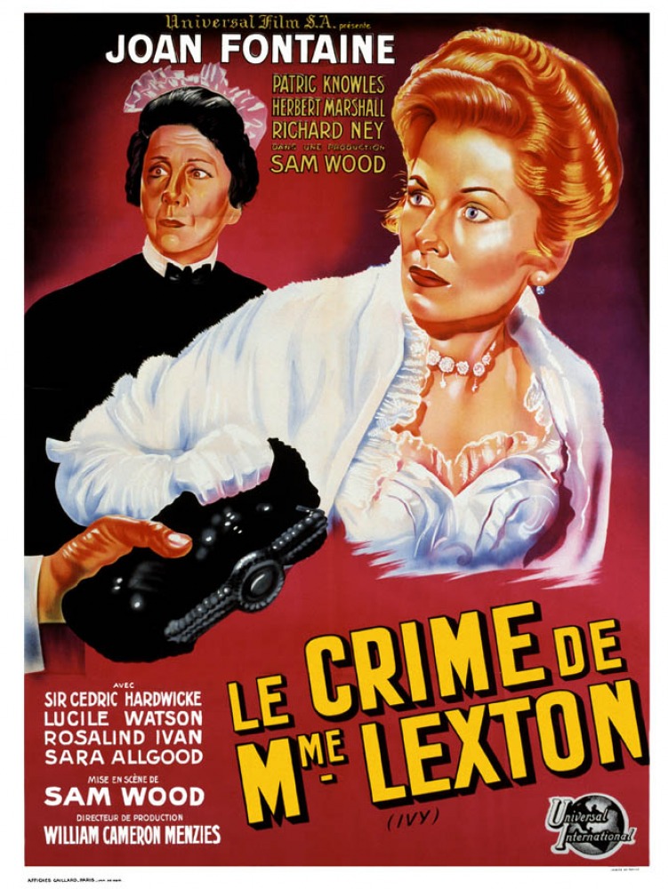 affiche du film Le crime de Madame Lexton