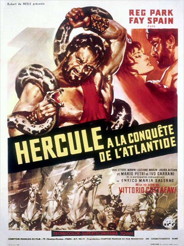 affiche du film Hercule à la conquête de l'Atlantide