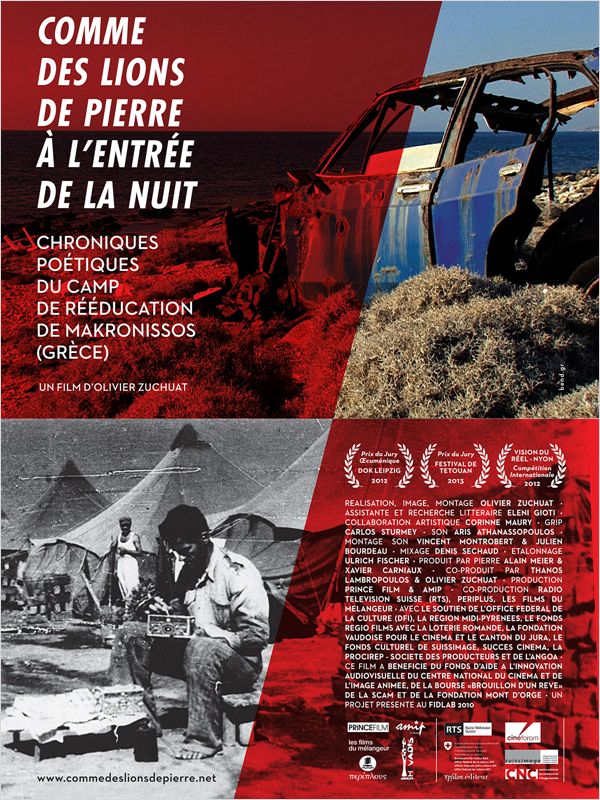 affiche du film Comme des lions de pierre à l’entrée de la nuit