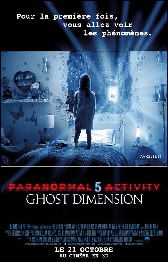 affiche du film Paranormal Activity 5: The Ghost Dimension