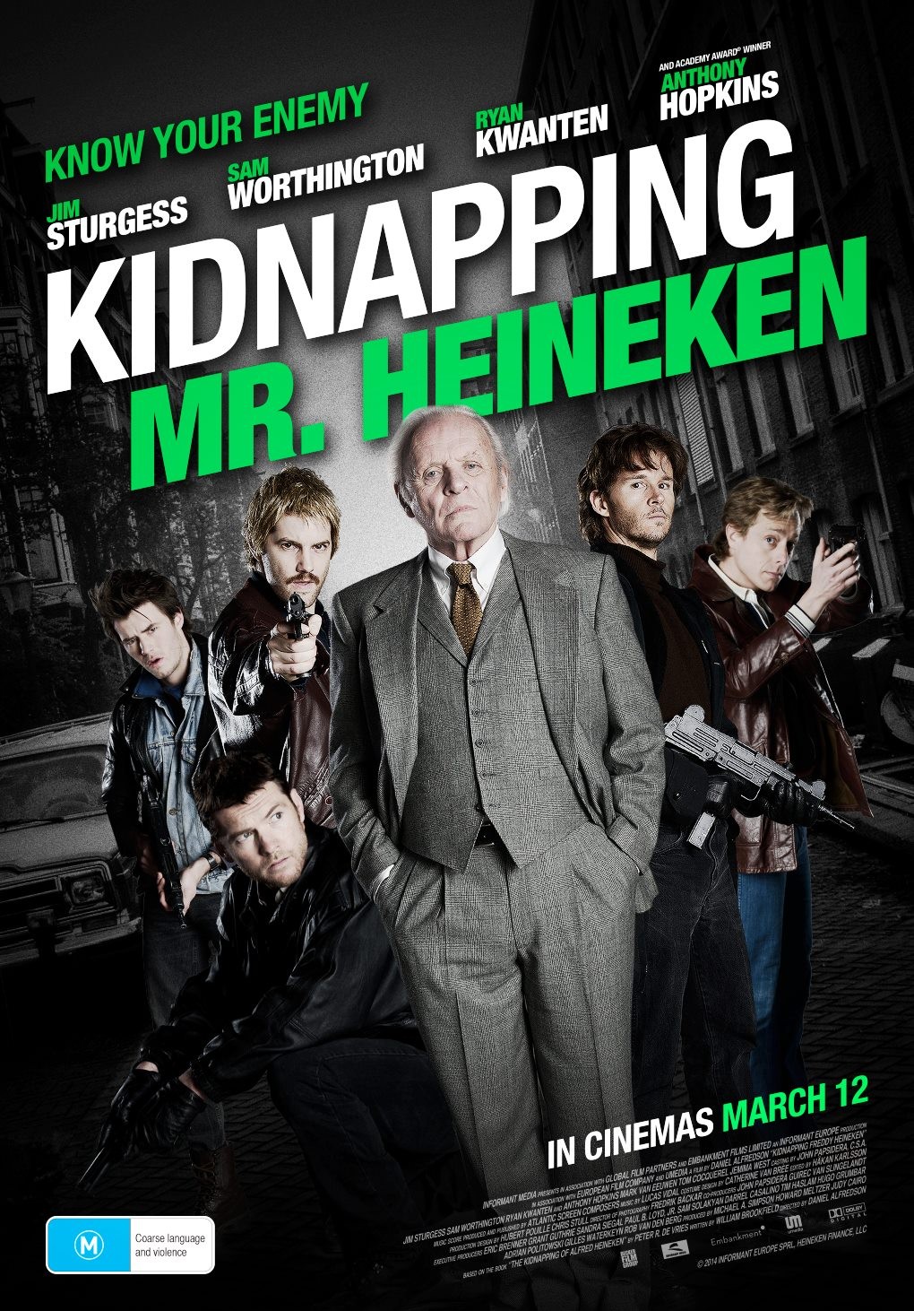 affiche du film Kidnapping Mr. Heineken