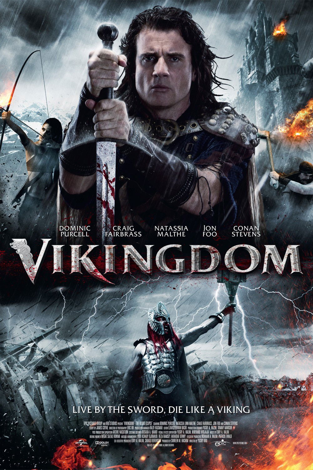affiche du film Vikingdom, l'éclipse de sang
