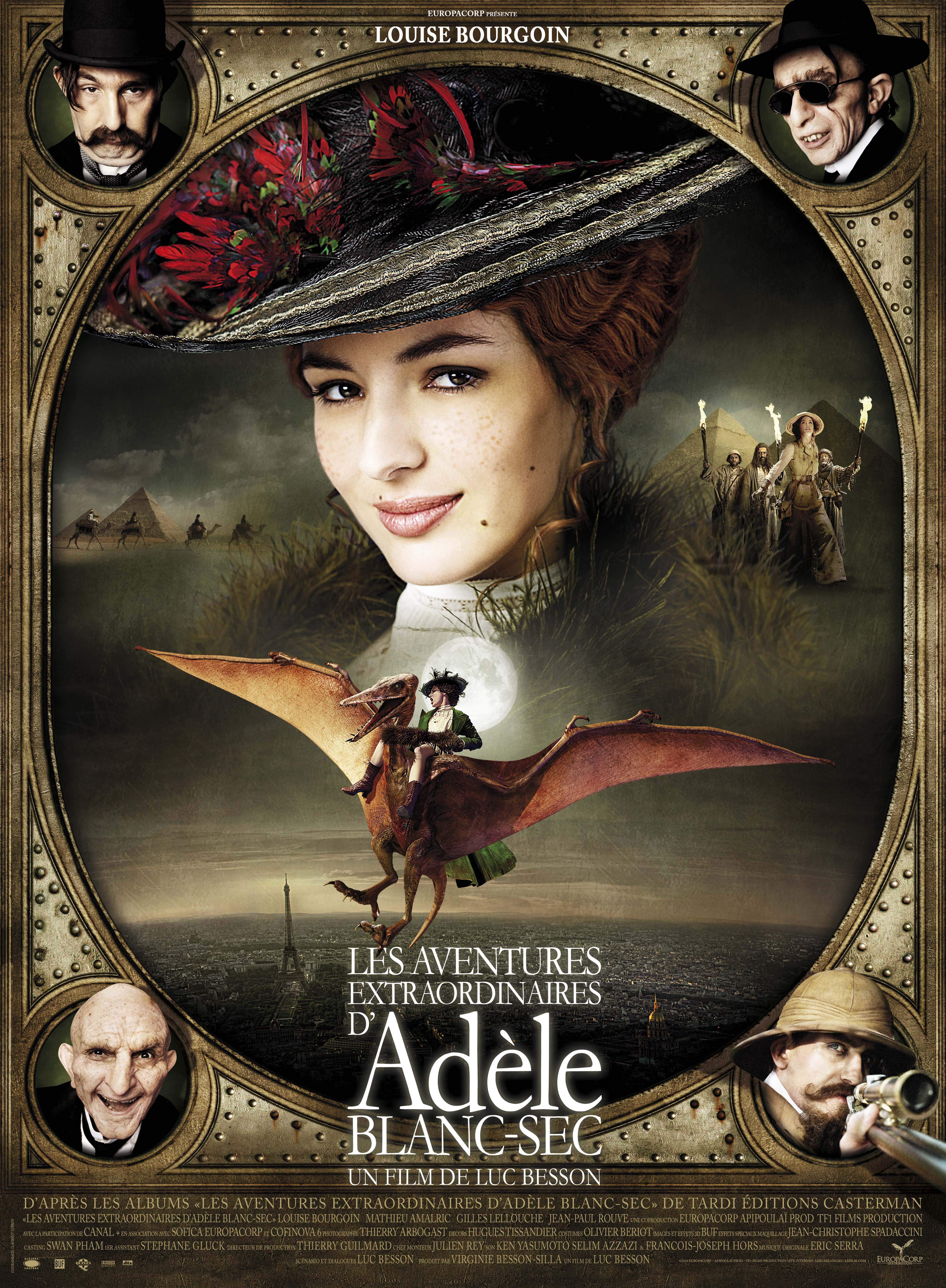 affiche du film Les aventures extraordinaires d'Adèle Blanc-Sec