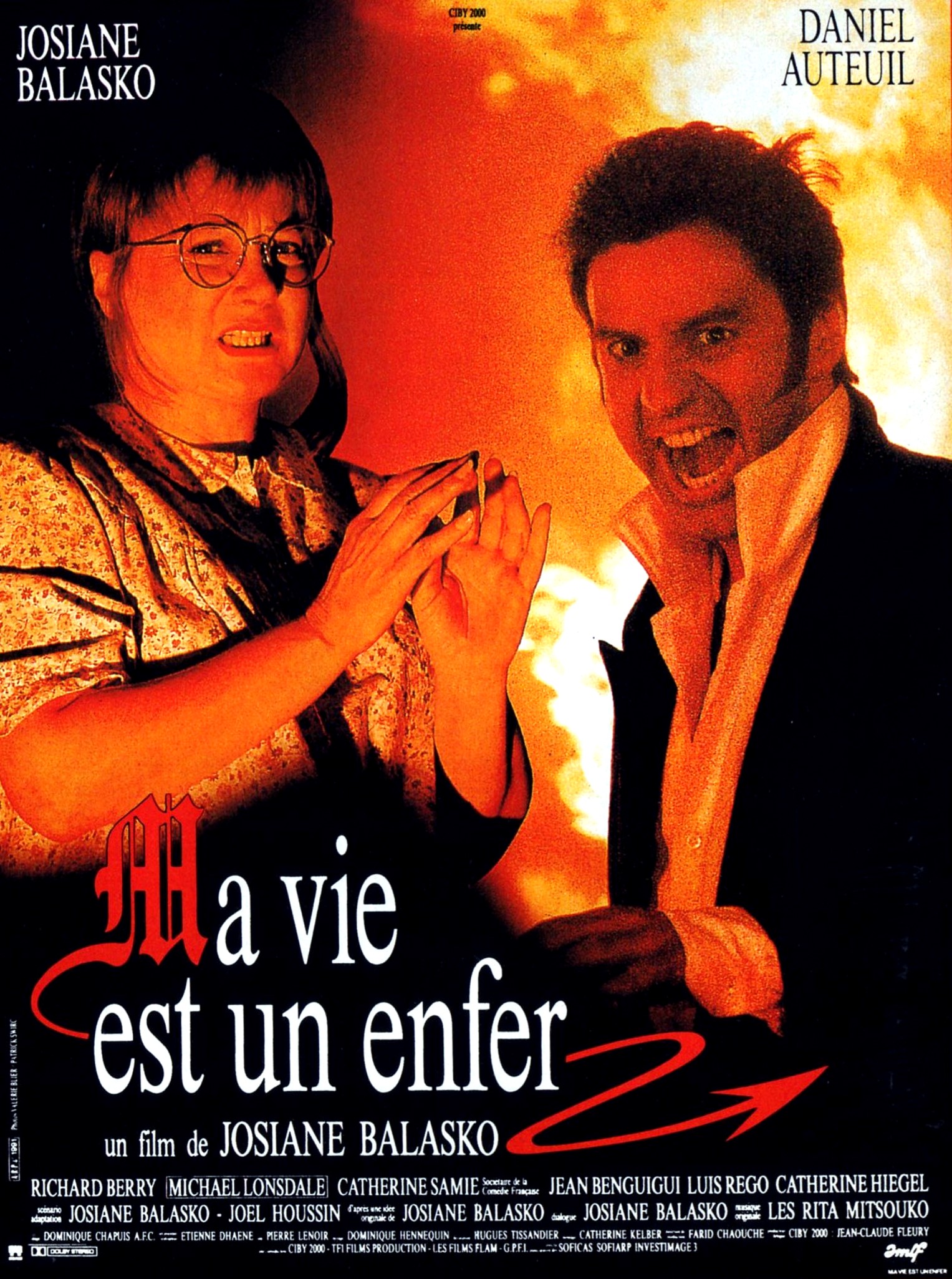 affiche du film Ma vie est un enfer