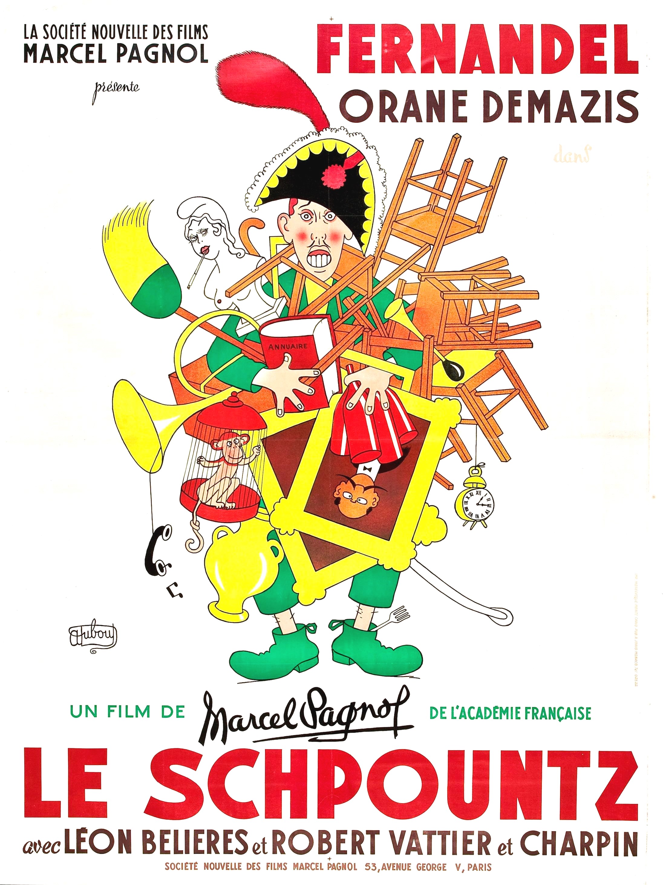 affiche du film Le schpountz (1938)