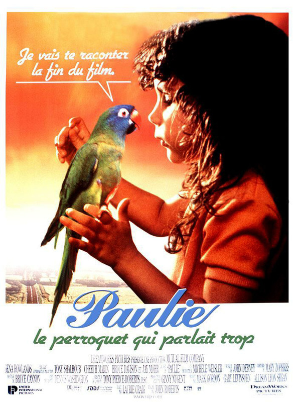 affiche du film Paulie, le perroquet qui parlait trop