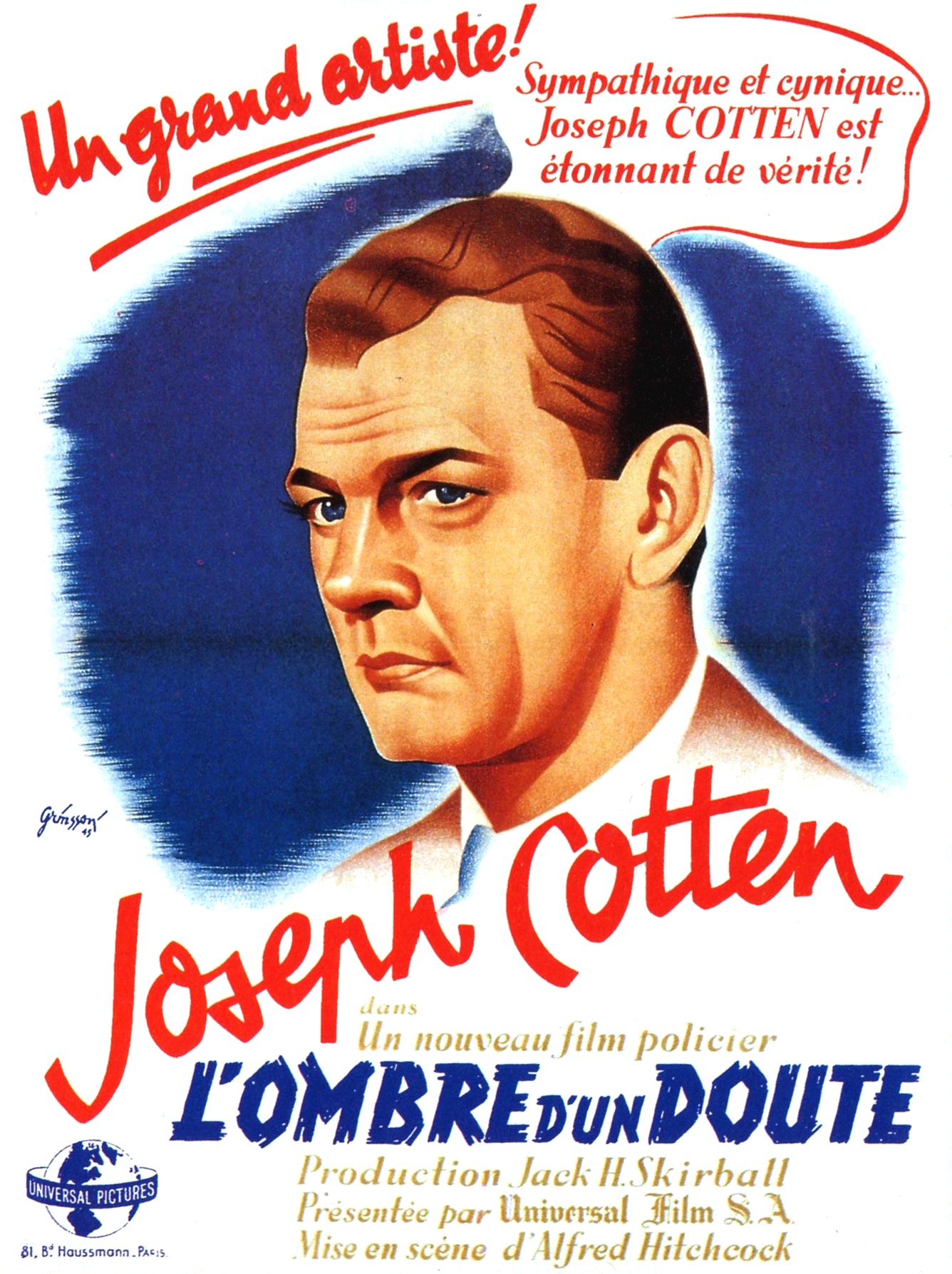 affiche du film L'ombre d'un doute