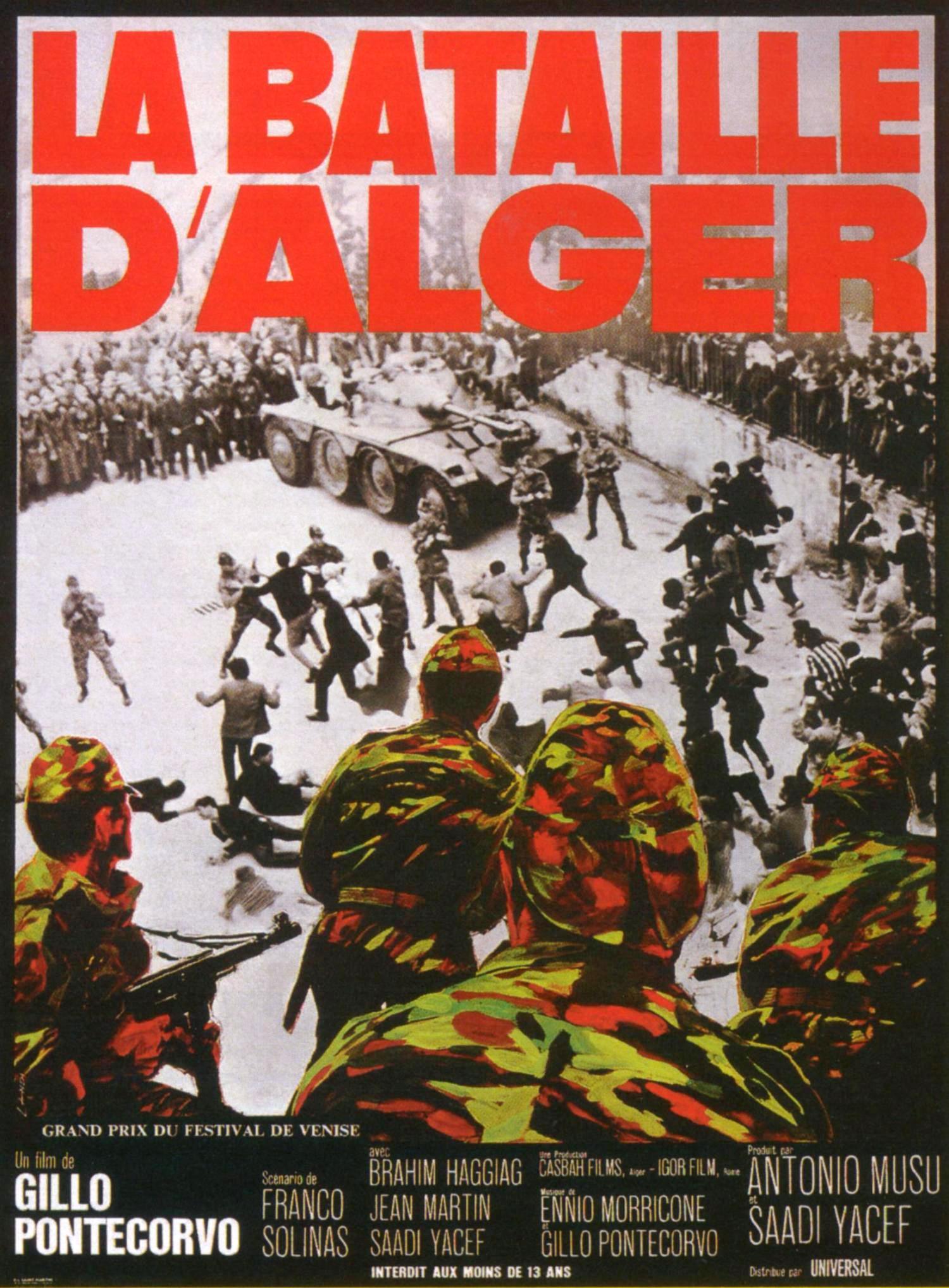 affiche du film La bataille d'Alger