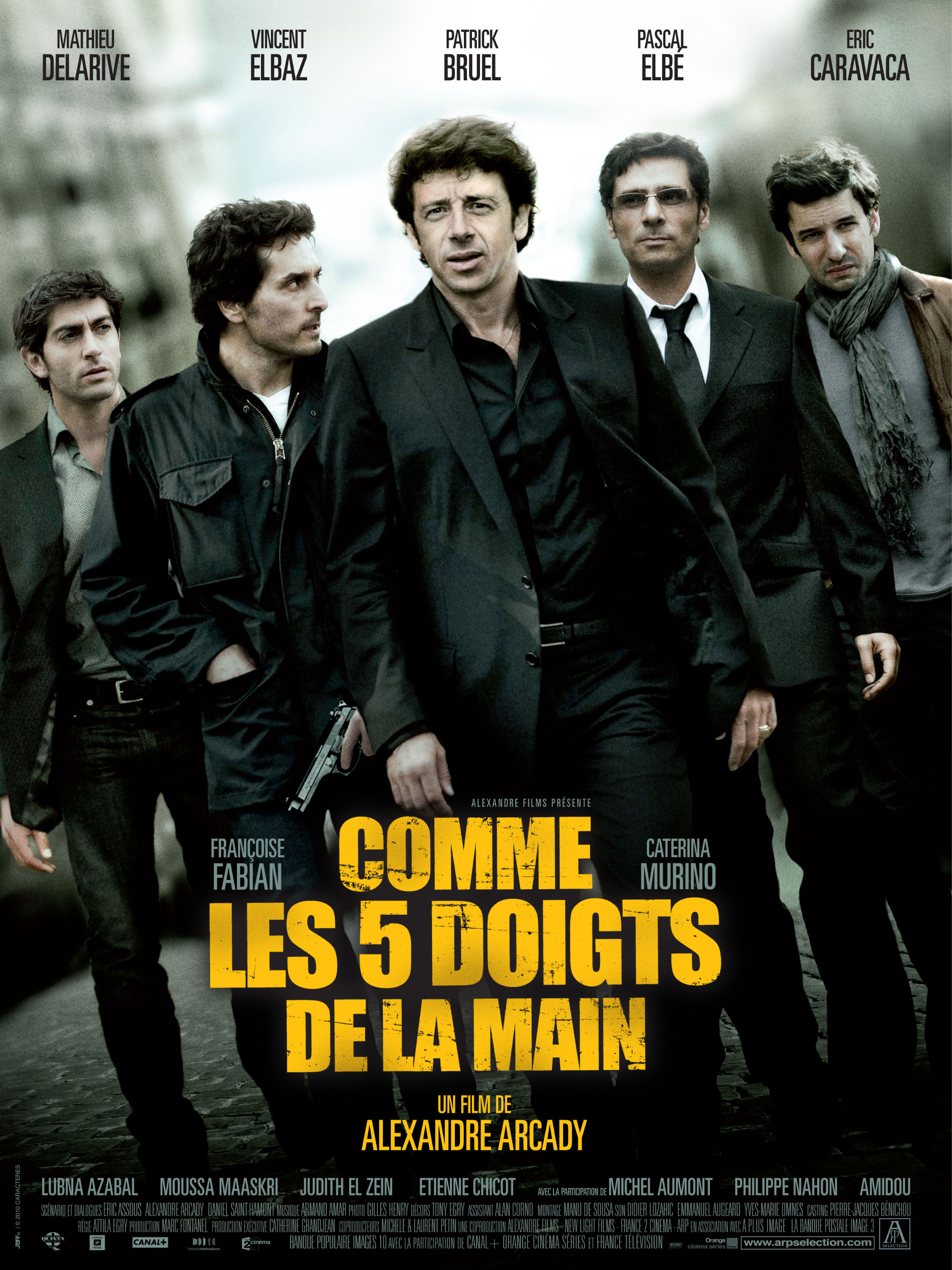 affiche du film Comme les cinq doigts de la main