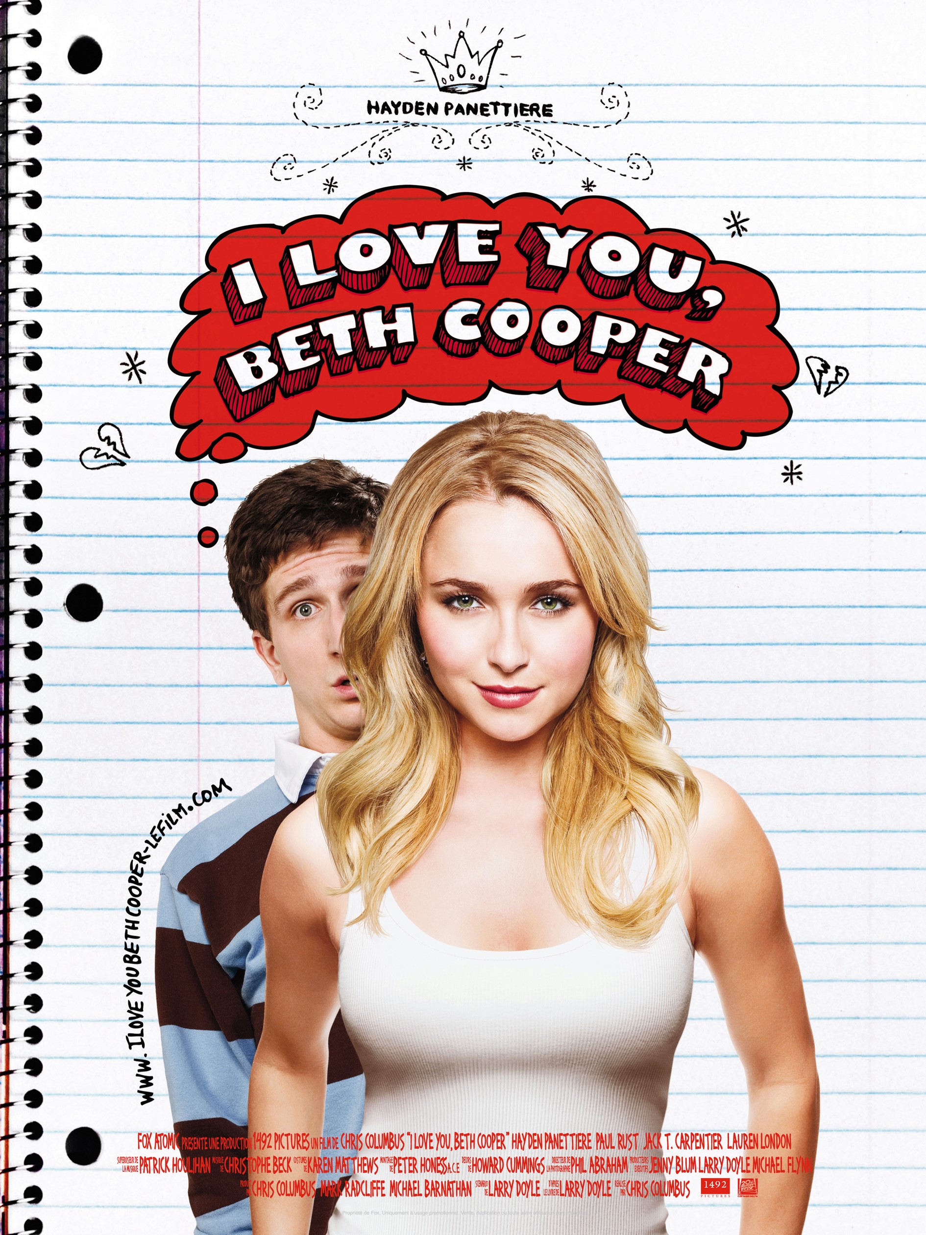 affiche du film I Love You, Beth Cooper