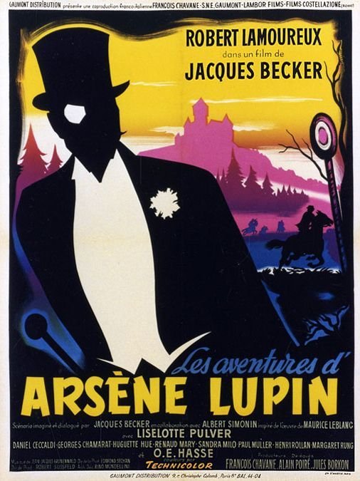 affiche du film Les aventures d'Arsène Lupin