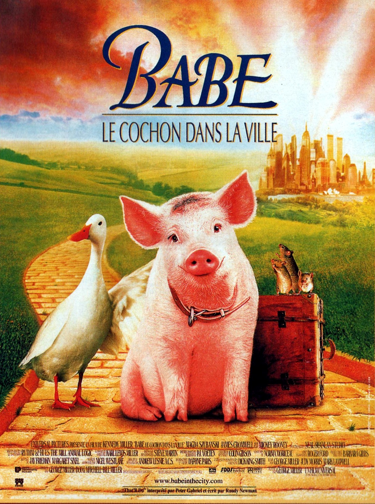 affiche du film Babe, le cochon dans la ville