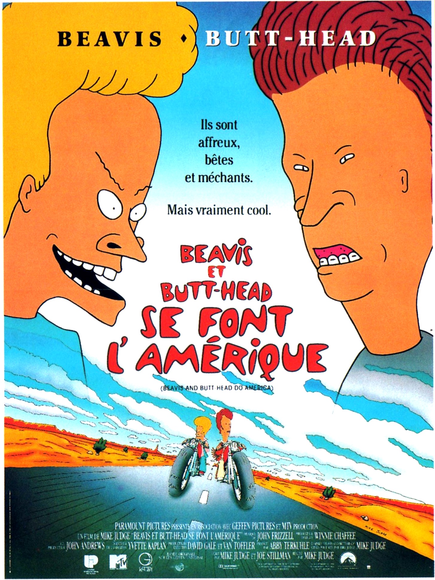affiche du film Beavis et Butt-Head se font l'Amérique