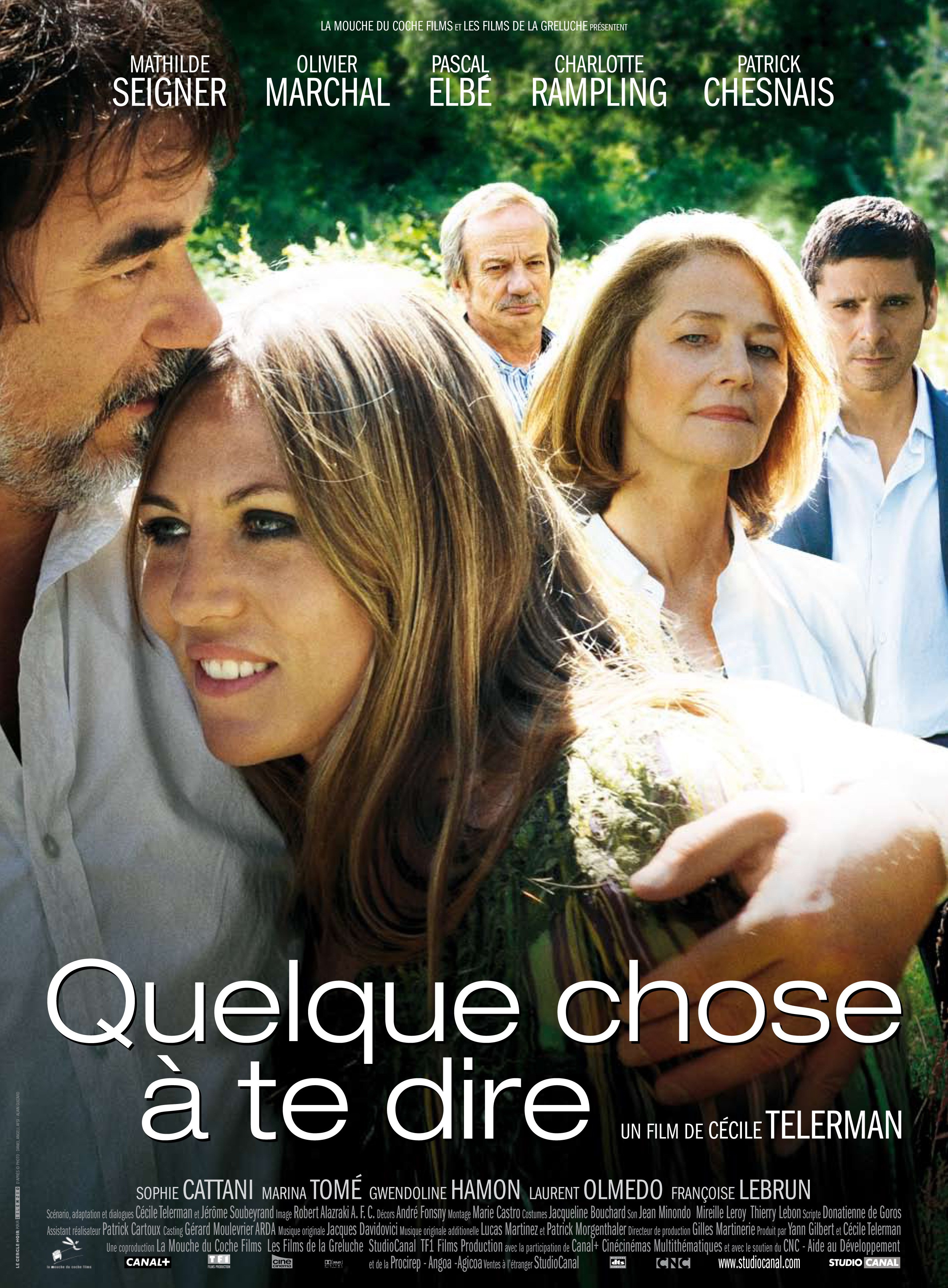 affiche du film Quelque chose à te dire