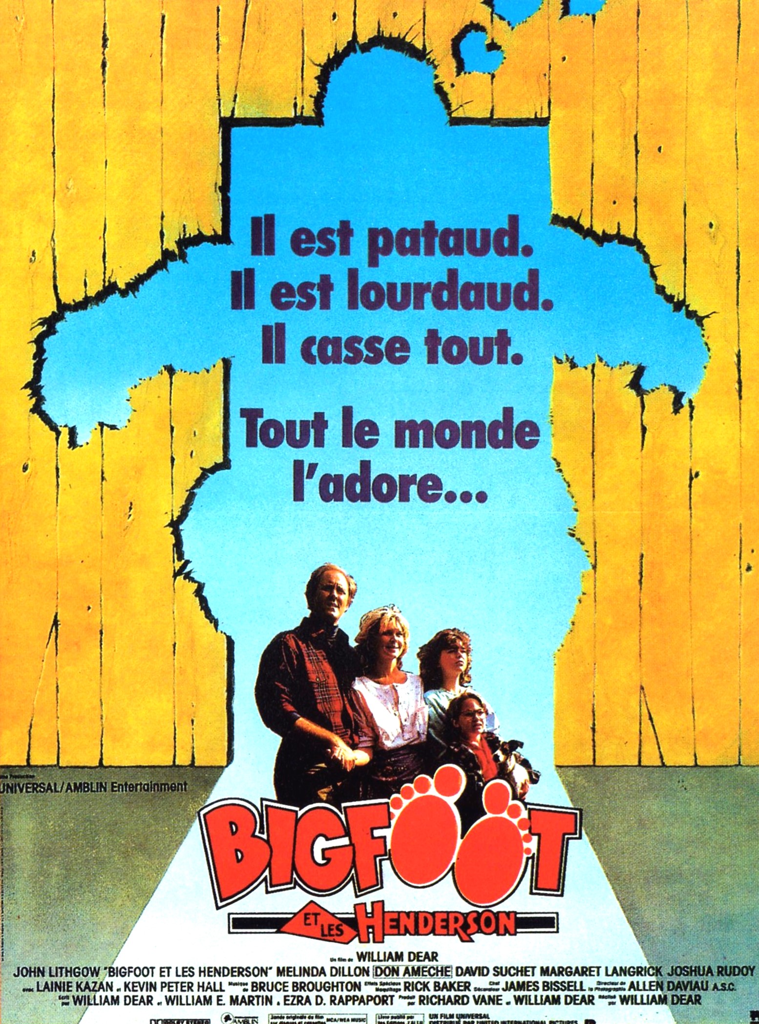 affiche du film Bigfoot et les Henderson