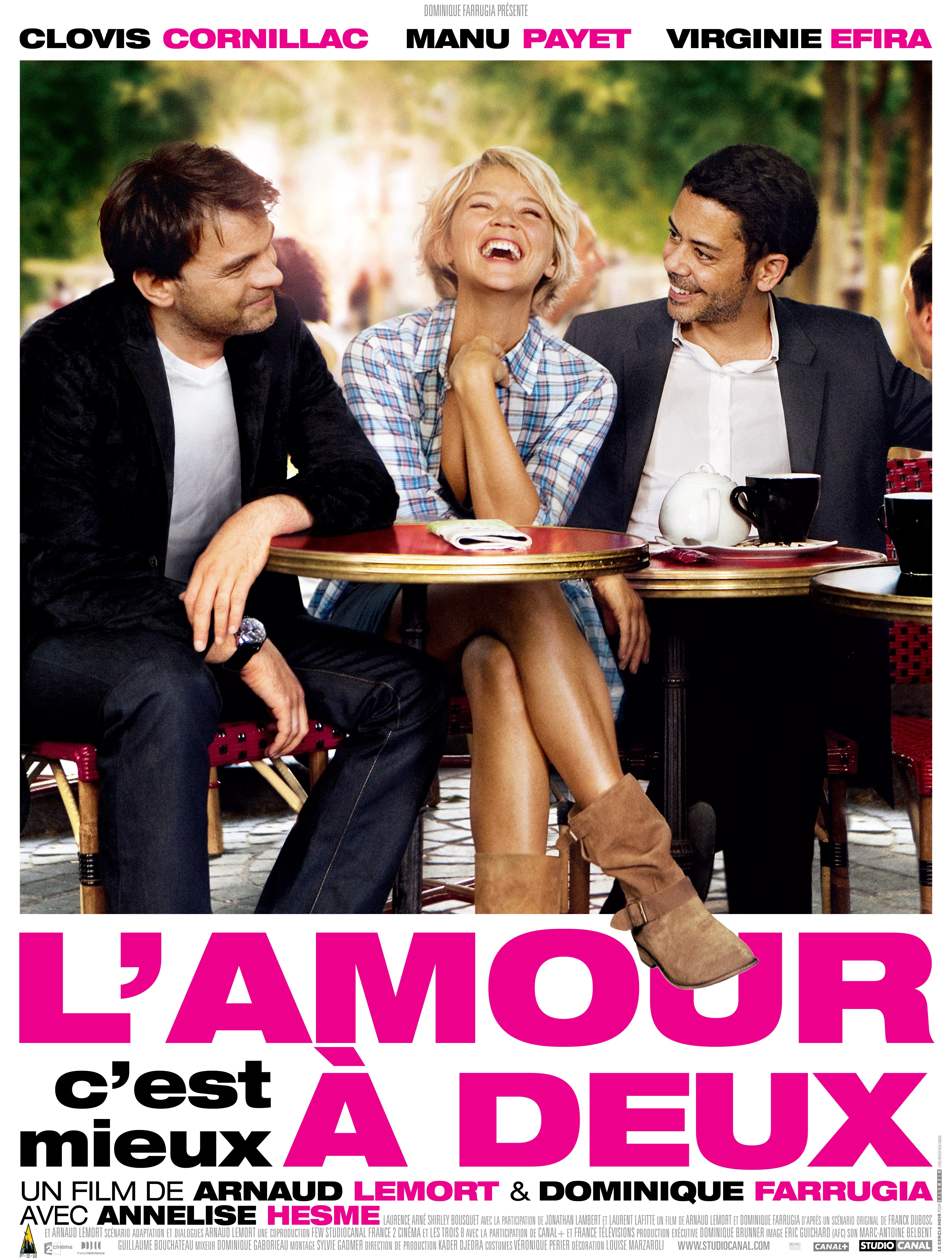 affiche du film L'amour c'est mieux à deux