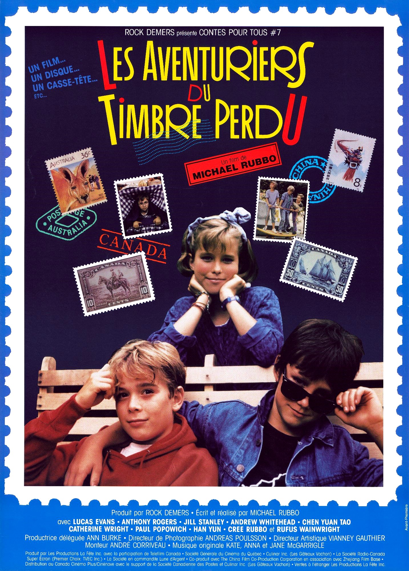 affiche du film Les aventuriers du timbre perdu