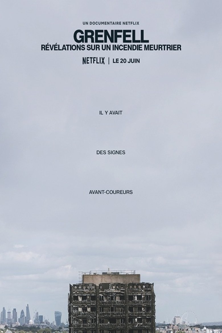 affiche du film Grenfell : Révélations sur un incendie meurtrier