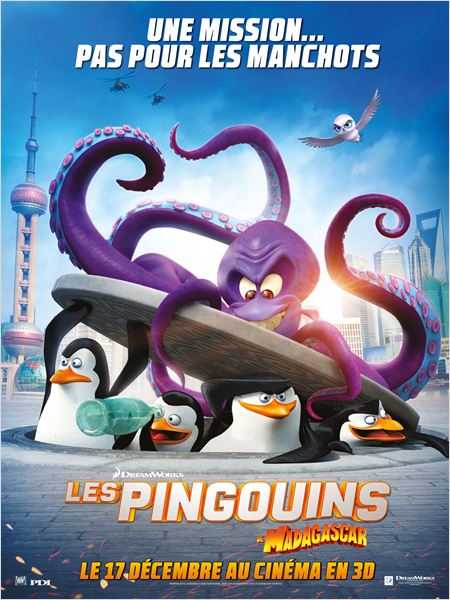 affiche du film Les Pingouins de Madagascar