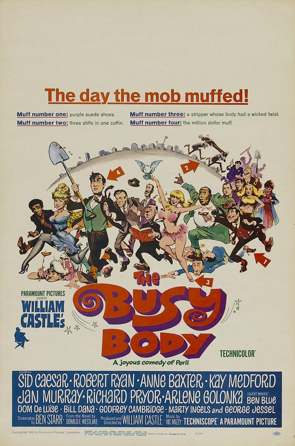affiche du film The Busy Body