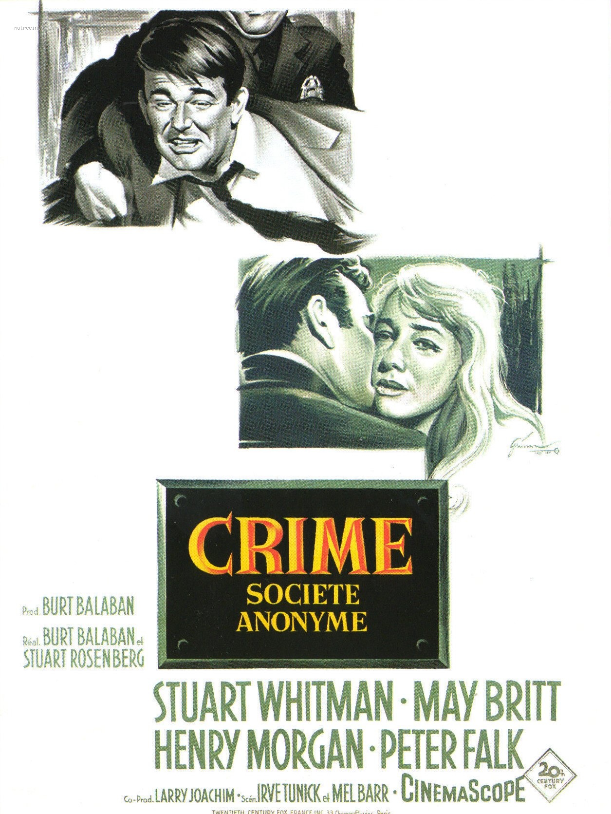 affiche du film Crime, société anonyme