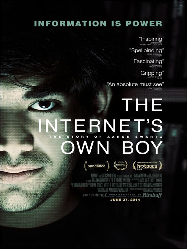 affiche du film The Internet's Own Boy: The Story of Aaron Swartz