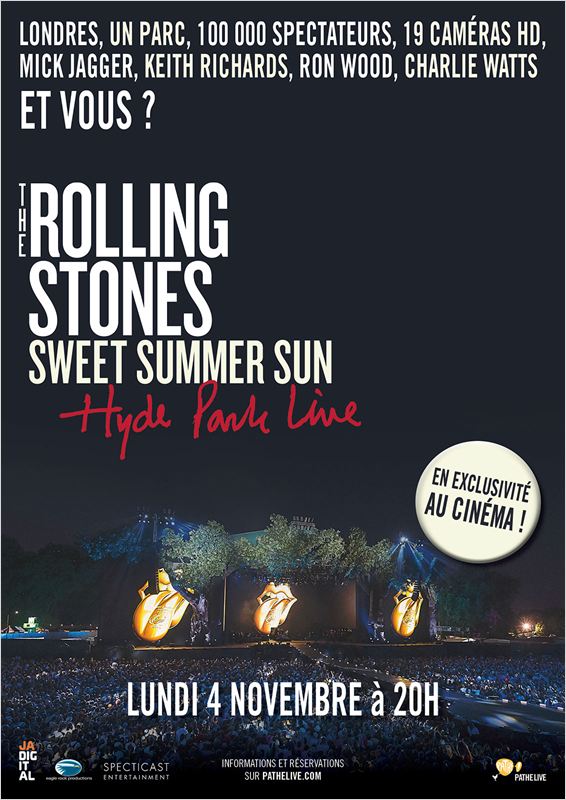 affiche du film The Rolling Stones: Sweet Summer Sun (@Hyde Park)