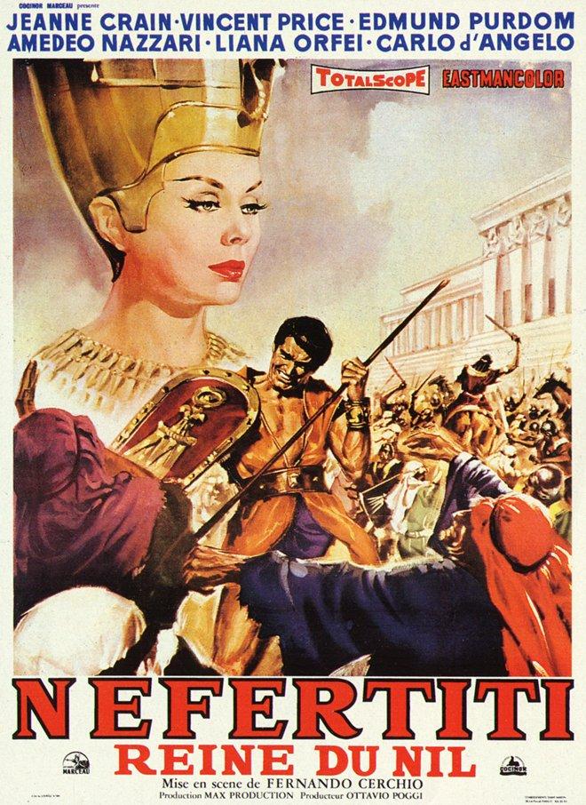 affiche du film Néfertiti, reine du Nil