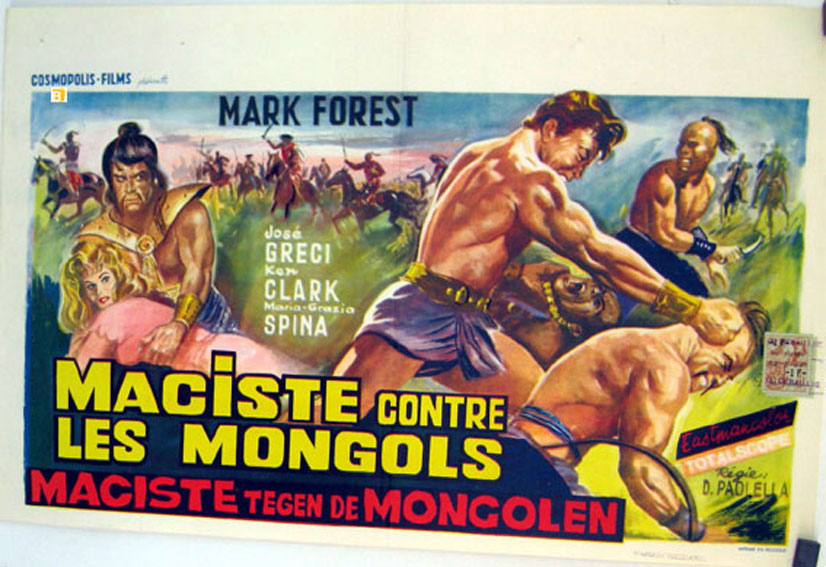 affiche du film Maciste contre les Mongols
