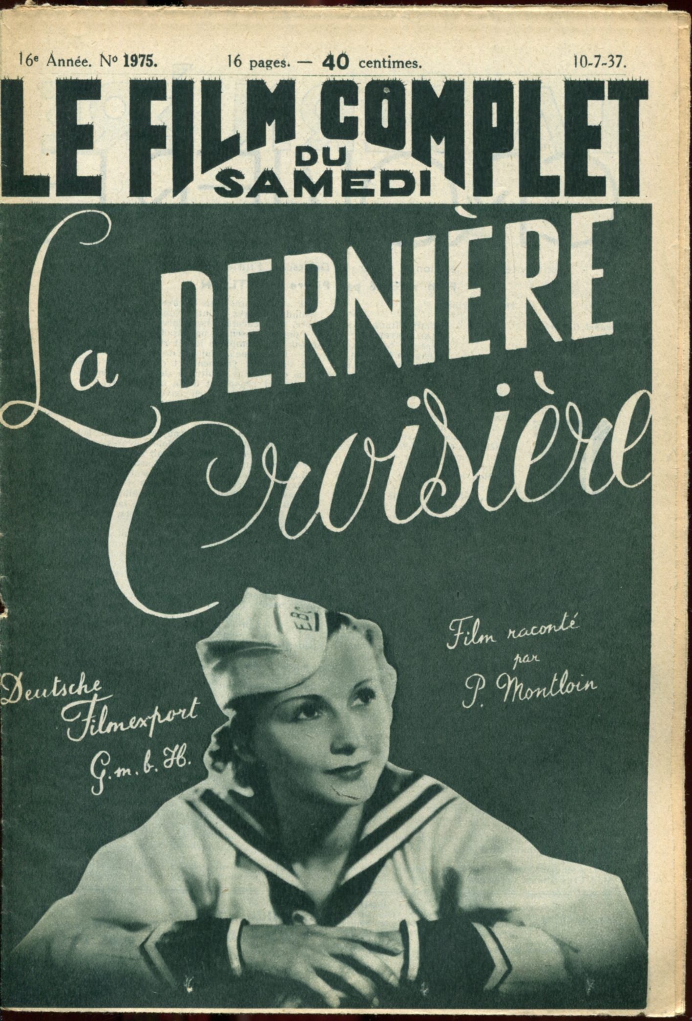 affiche du film La dernière croisière