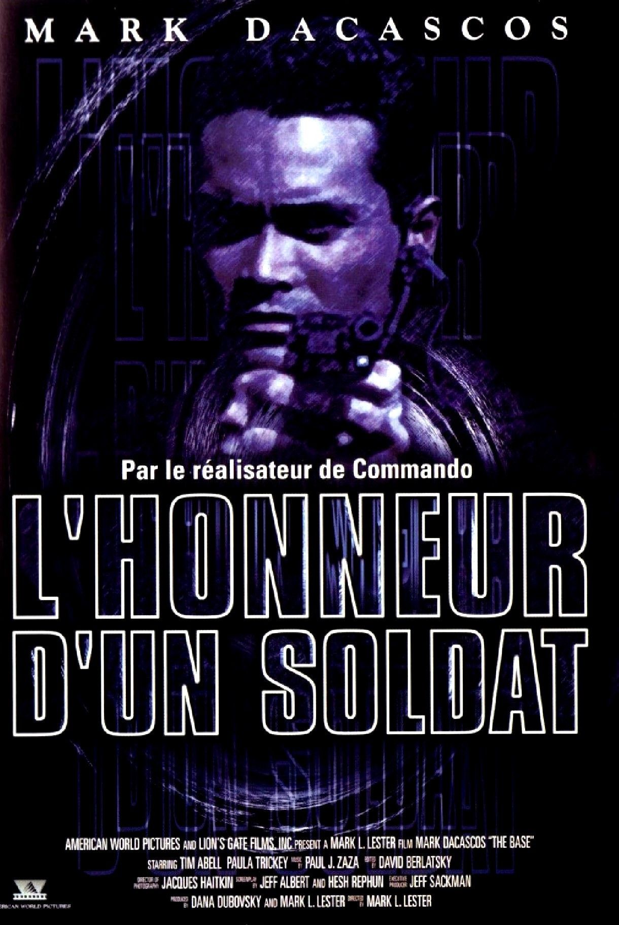 affiche du film L'honneur d'un soldat
