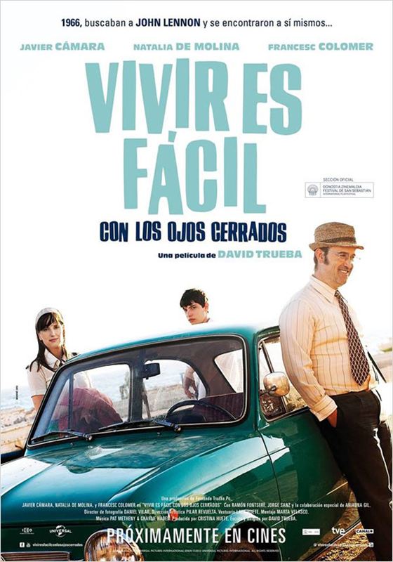 affiche du film Vivre est facile avec les yeux fermés