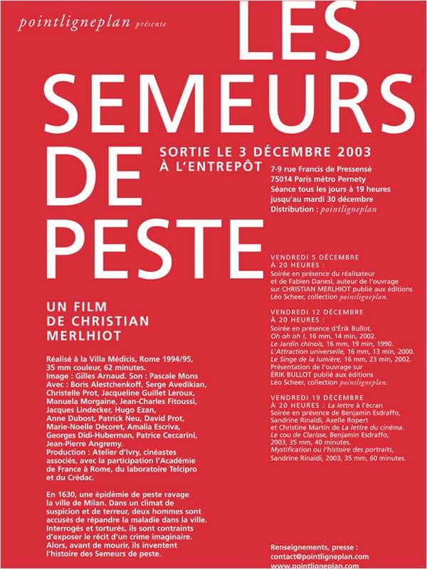 affiche du film Les Semeurs de peste