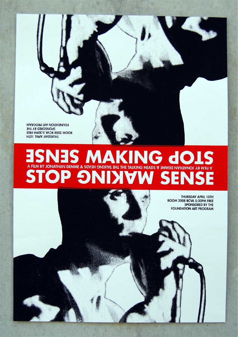 affiche du film Stop Making Sense