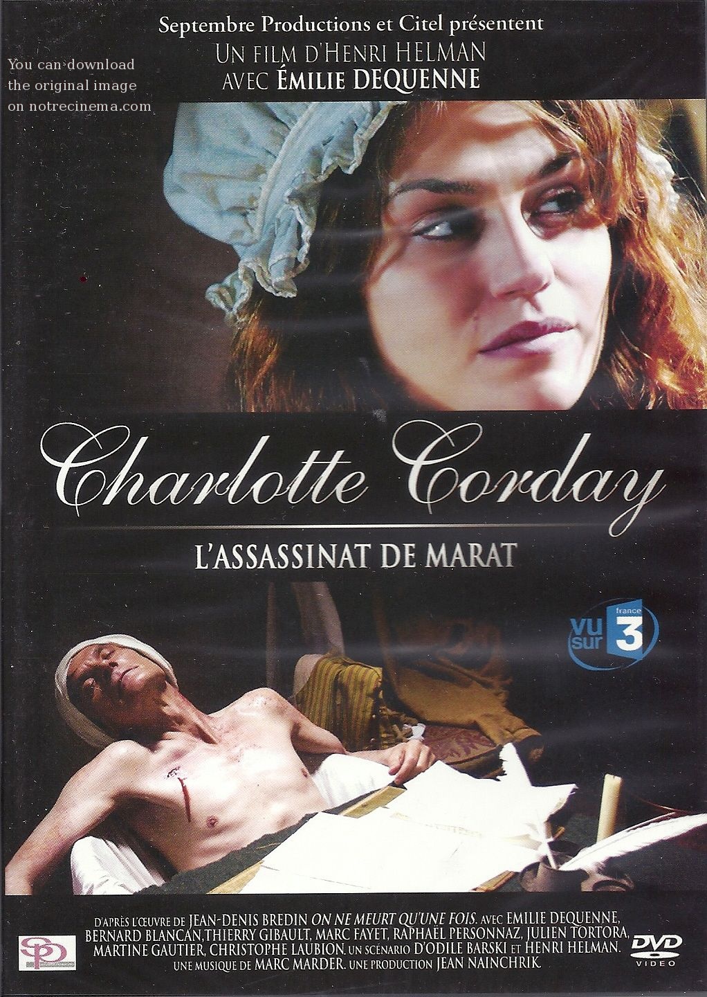 affiche du film Charlotte Corday : L'assassinat de Marat