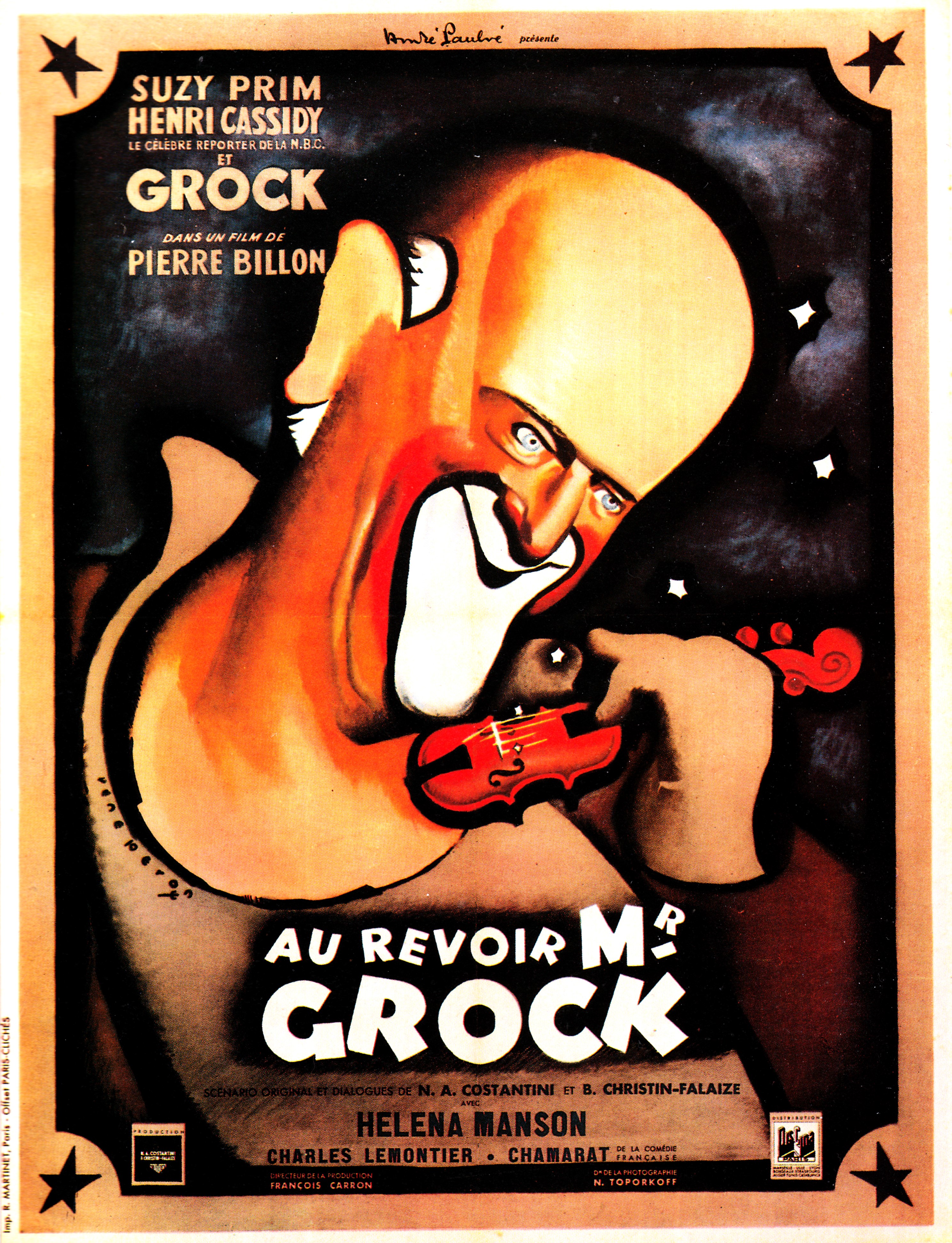 affiche du film Au revoir Monsieur Grock